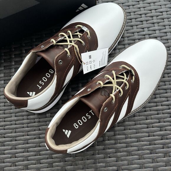 Adidas MC Z-Traxion White/Brown Golf Men's Shoes IG0910 - Picture 4 of 15